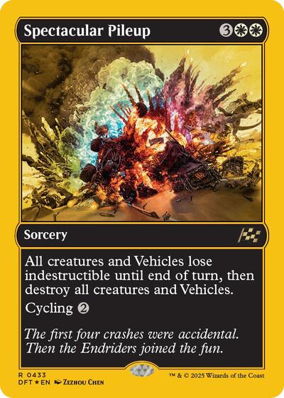 Spectacular Pileup (First-Place Foil) (Aetherdrift) Near Mint Foil
