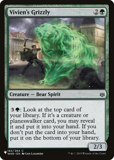 Vivien's Grizzly (The List) Near Mint