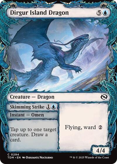Dirgur Island Dragon (Showcase) (Tarkir: Dragonstorm) Light Play Foil
