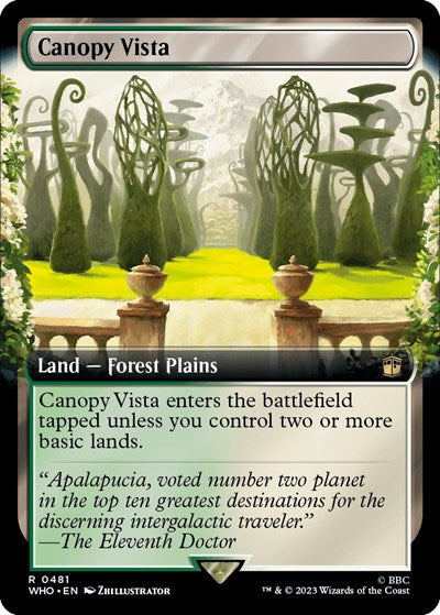 Canopy Vista (Extended Art) (Universes Beyond: Doctor Who) Near Mint Foil