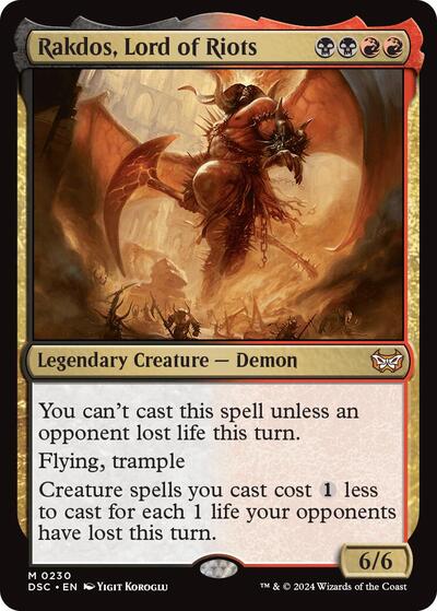 Rakdos, Lord of Riots (Commander: Duskmourn: House of Horror) Near Mint