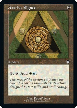 Azorius Signet (Commander: The Brothers' War) Near Mint