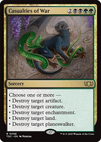 Casualties of War (Commander: Tarkir: Dragonstorm) Near Mint