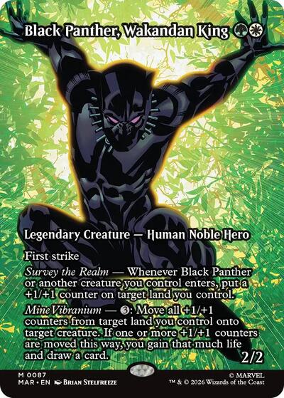 Black Panther, Wakandan King (Borderless) (Marvel Eternal-Legal) Near Mint