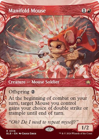 Manifold Mouse (Showcase) (Bloomburrow) Near Mint Foil