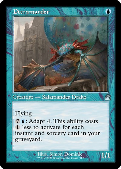 Pteramander (Retro Frame) (Ravnica Remastered) Near Mint