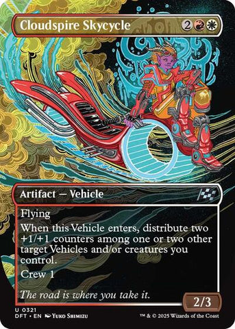 Cloudspire Skycycle (Borderless) (Aetherdrift) Near Mint Foil