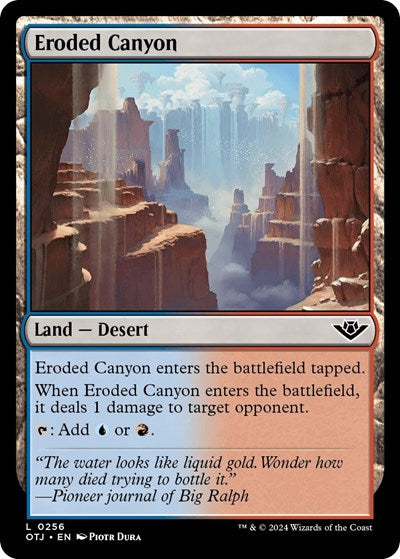 Eroded Canyon (Outlaws of Thunder Junction) Light Play Foil