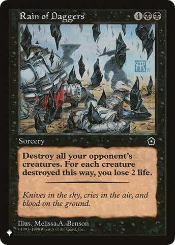 Rain of Daggers (The List) Near Mint