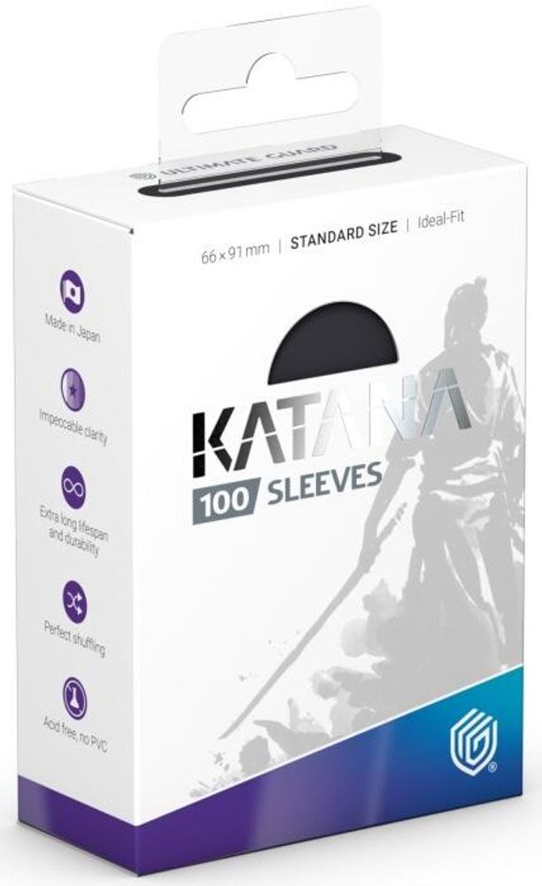 Katana Standard Size Sleeves - Obsidian Shard (100-Pack)