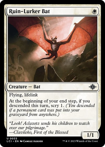 Ruin-Lurker Bat (The Lost Caverns of Ixalan) Near Mint Foil