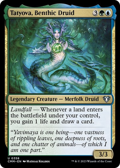 Tatyova, Benthic Druid (Commander Masters) Near Mint Foil