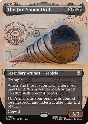 The Fire Nation Drill (Borderless) (Avatar: The Last Airbender) Near Mint Foil