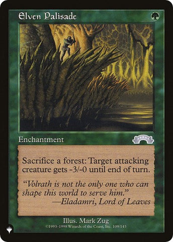Elven Palisade (The List) Near Mint