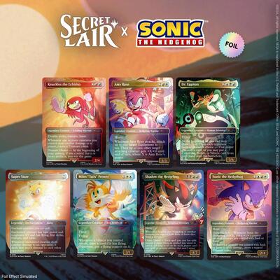 Secret Lair x Sonic the Hedgehog Superdrop: Friends & Foes (Rainbow Foil) (Secret Lair) New