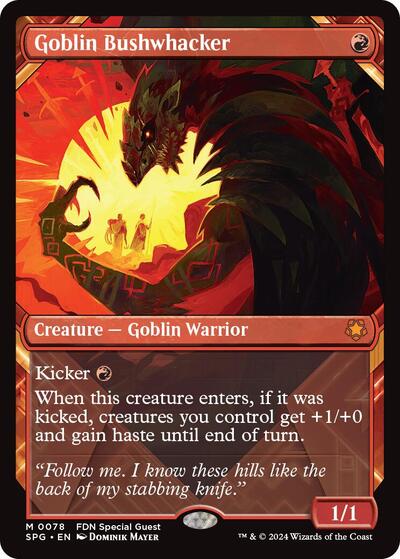 Goblin Bushwhacker (Showcase) (Special Guests) Near Mint