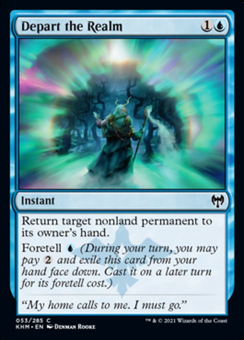 Depart the Realm (Kaldheim) Near Mint Foil