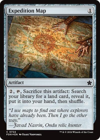 Expedition Map (Foundations) Near Mint Foil