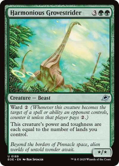 Harmonious Grovestrider (Edge of Eternities) Near Mint Foil