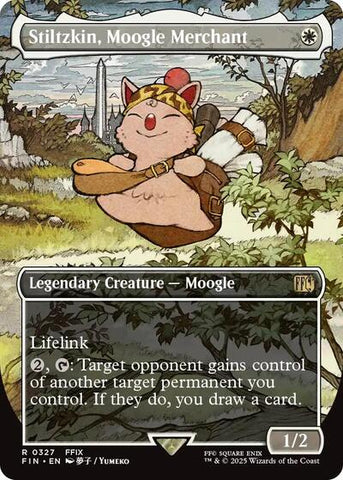 Stiltzkin, Moogle Merchant (Borderless) (Universes Beyond: FINAL FANTASY) Near Mint