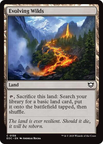 Evolving Wilds (Commander: Edge of Eternities) Near Mint