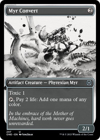 Myr Convert (Showcase) (Phyrexia: All Will Be One) Near Mint