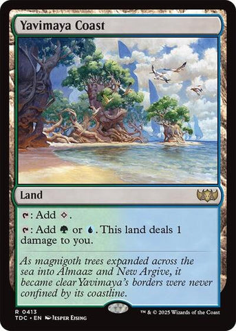 Yavimaya Coast (Commander: Tarkir: Dragonstorm) Near Mint