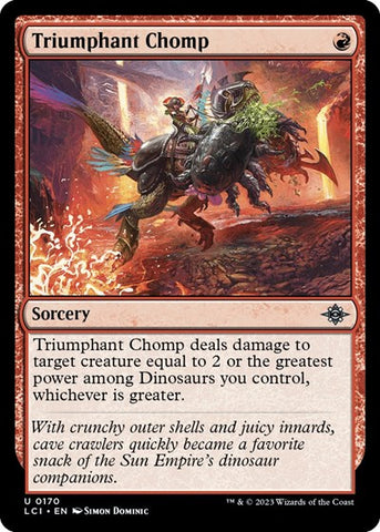 Triumphant Chomp (The Lost Caverns of Ixalan) Near Mint Foil