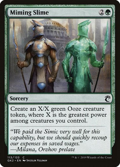 Miming Slime (Ravnica Allegiance: Guild Kits) Near Mint