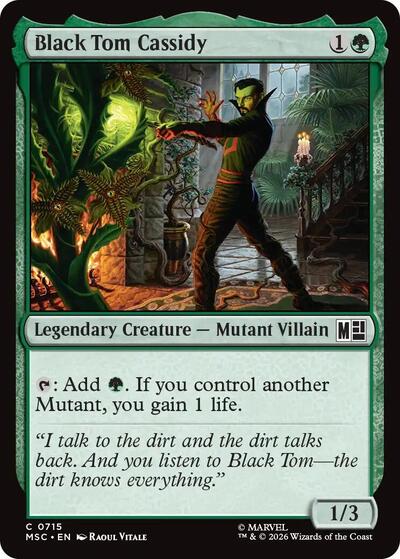 Black Tom Cassidy (Commander: Marvel Super Heroes) Near Mint Foil