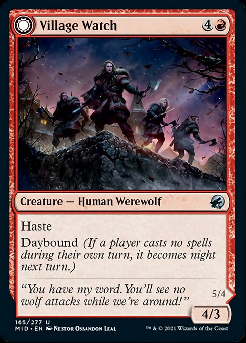 Village Watch / Village Reavers (Innistrad: Midnight Hunt) Near Mint