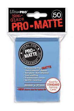 Pro-Matte Standard Deck Protectors Light Blue (50-Pack) (Ultra Pro) New