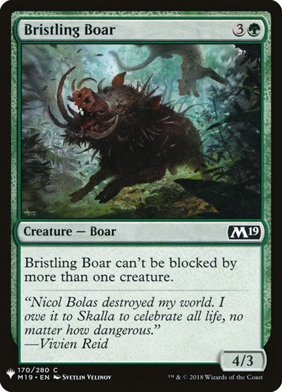 Bristling Boar (Mystery Booster) Near Mint