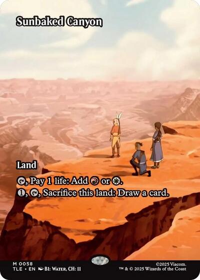 Sunbaked Canyon (Borderless) (Avatar: The Last Airbender: Eternal-Legal) Near Mint Foil