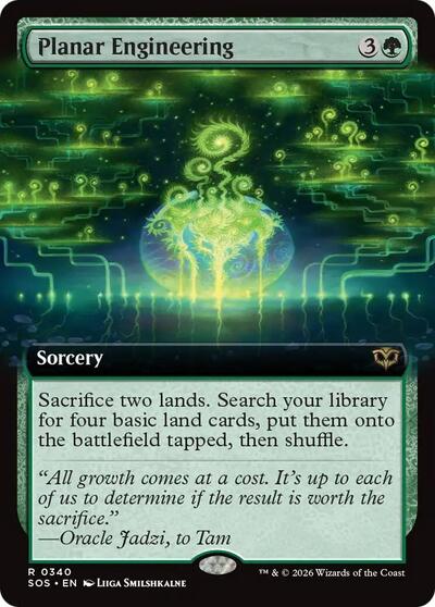 Planar Engineering (Extended Art) (Secrets of Strixhaven) Near Mint Foil