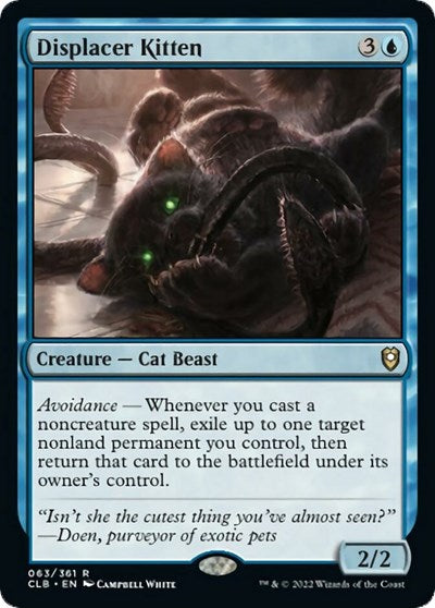 Displacer Kitten (Commander Legends: Battle for Baldur's Gate) Near Mint Foil