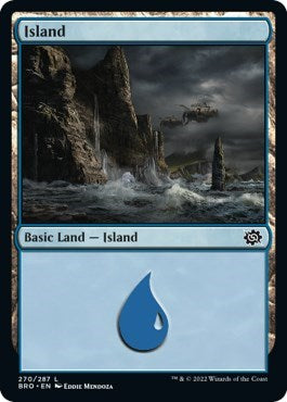Island (270) (The Brothers' War) Near Mint Foil