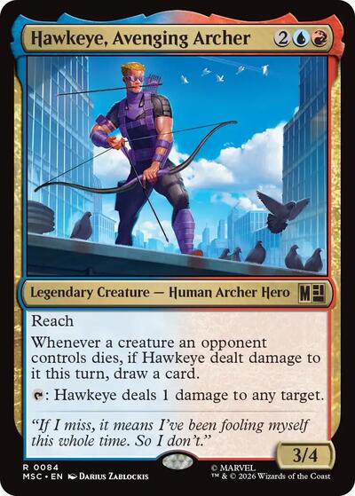 Hawkeye, Avenging Archer (Commander: Marvel Super Heroes) Near Mint