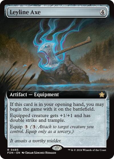 Leyline Axe (Extended Art) (Foundations) Near Mint