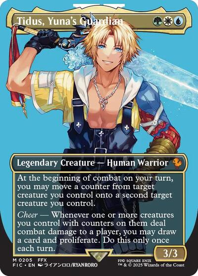 Tidus, Yuna's Guardian (Borderless) (Commander: FINAL FANTASY) Near Mint Foil