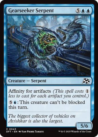 Gearseeker Serpent (Aetherdrift) Near Mint Foil