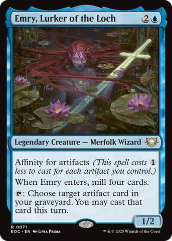 Emry, Lurker of the Loch (Commander: Edge of Eternities) Near Mint