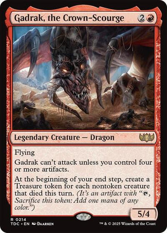 Gadrak, the Crown-Scourge (Commander: Tarkir: Dragonstorm) Near Mint