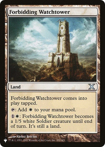 Forbidding Watchtower (The List) Near Mint