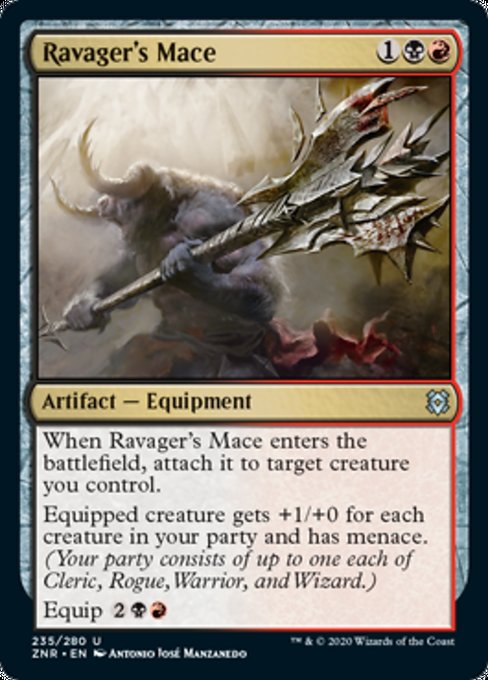 Ravager's Mace (Zendikar Rising) Near Mint Foil
