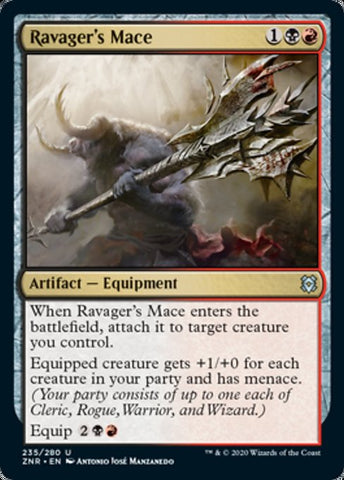 Ravager's Mace (Zendikar Rising) Near Mint Foil