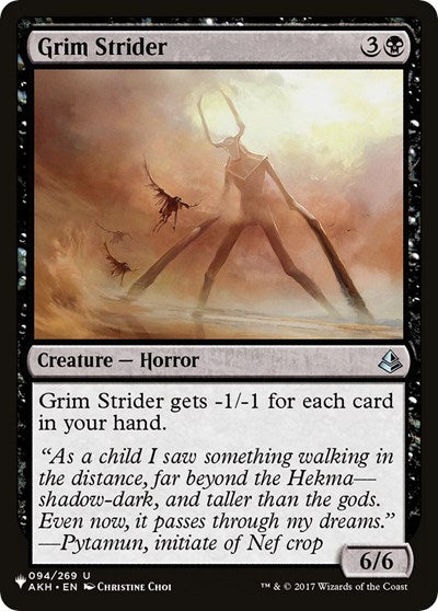 Grim Strider (The List) Near Mint