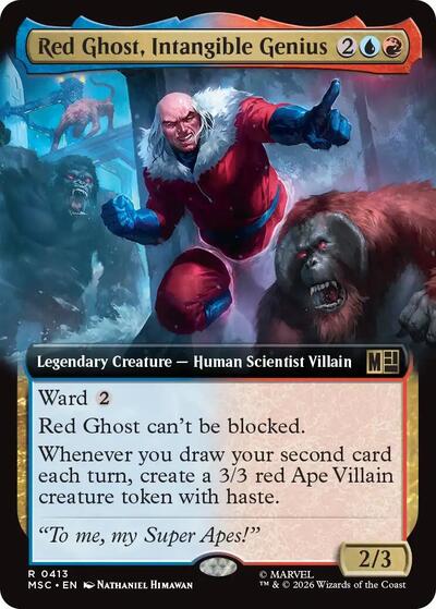 Red Ghost, Intangible Genius (Extended Art) (Commander: Marvel Super Heroes) Near Mint