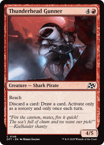 Thunderhead Gunner (Aetherdrift) Near Mint Foil
