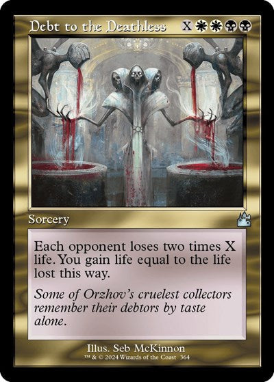 Debt to the Deathless (Retro Frame) (Ravnica Remastered) Near Mint Foil